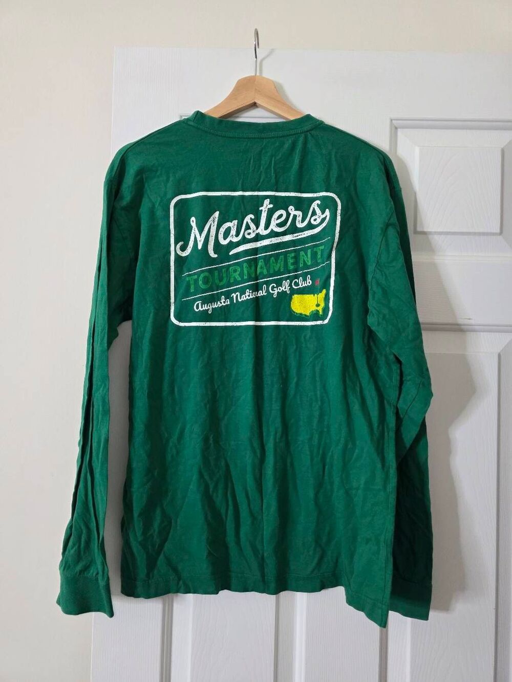 The Masters Tournament Augusta National Golf Club Green Long Sleeve T Shirt M